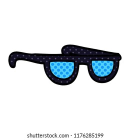 cartoon doodle sunglasses