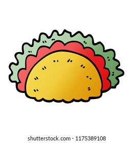 cartoon doodle taco