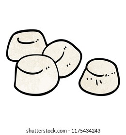 cartoon doodle tasty marshmallows