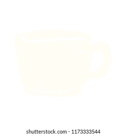 cartoon doodle tea cup