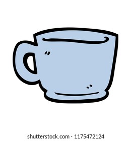Cartoon-Doodle einer Teebecher