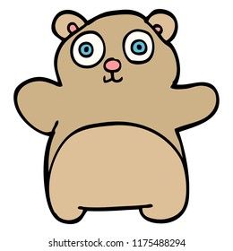 oso de peluche de caricatura