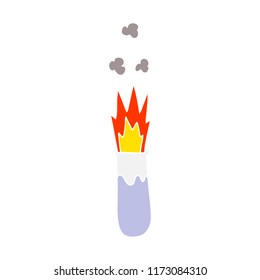 cartoon doodle test tube explosion