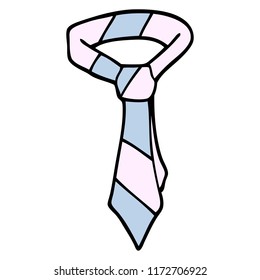 cartoon doodle of a tie