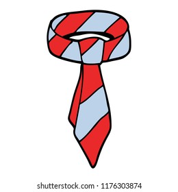cartoon doodle tie