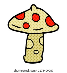 cartoon doodle toadstool