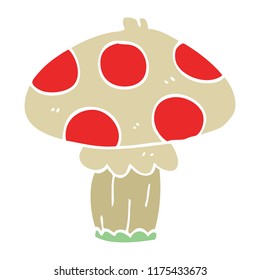 cartoon doodle toadstool