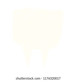 desenho animado rabiscar dente