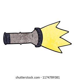 cartoon doodle torch