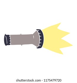 cartoon doodle torch