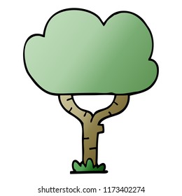 cartoon doodle tree