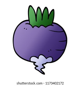 cartoon doodle turnip