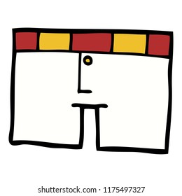 cartoon doodle underwear