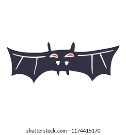 cartoon doodle vampire bat