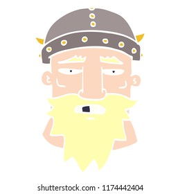 cartoon doodle viking face