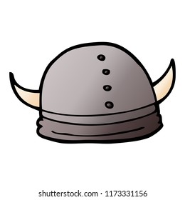 Cartoon Doodle Viking Helmet Stock Vector (Royalty Free) 1173331156 ...