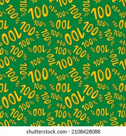 Cartoon doodle volume 100 percent seamless pattern. Quality background. 