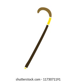 cartoon doodle walking stick