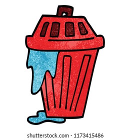 papelera de caricatura