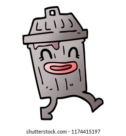 papelera de caricatura