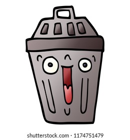 Cartoon Doodle Waste Bin Stock Vector (Royalty Free) 1174751479 ...