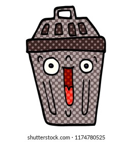 papelera de caricatura