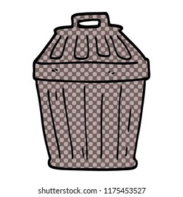 papelera de caricatura
