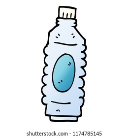 cartoon doodle water bottle