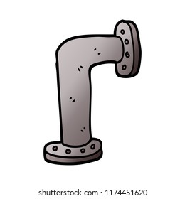 tubería de agua del doodle de dibujos animados