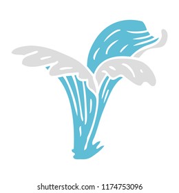 garabato de dibujos animados salpicar agua