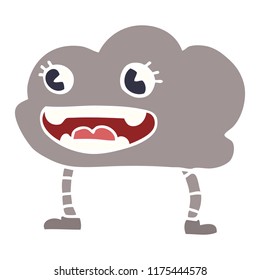 cartoon doodle weather cloud