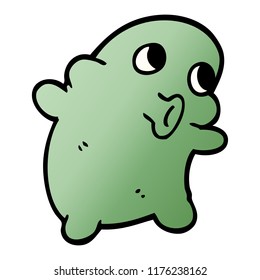 cartoon doodle weird alien