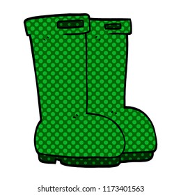 cartoon doodle wellingtons