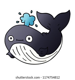 ballena de dibujos animados