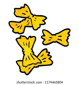 cartoon doodle wheat pasta