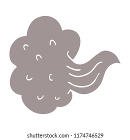 cartoon doodle whooshing cloud