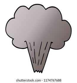 nube de doodle de dibujos animados