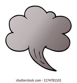 nube de doodle de dibujos animados
