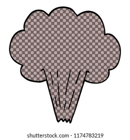 cartoon doodle whooshing cloud