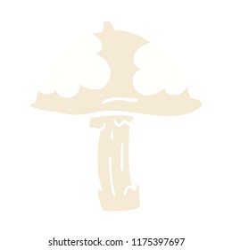 cartoon doodle wild mushroom