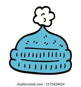 cartoon doodle winter hats
