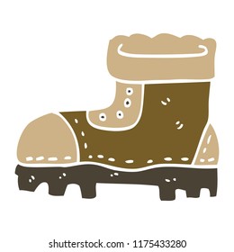 bota de trabalho de desenho animado