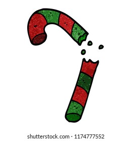 cartoon doodle xmas candy cane