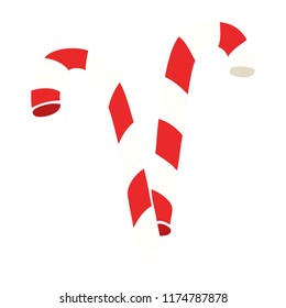 cartoon doodle xmas candy cane