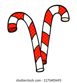 cartoon doodle xmas candy cane