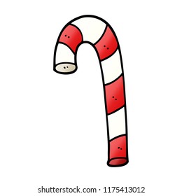 cartoon doodle xmas candy cane