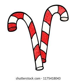 cartoon doodle xmas candy cane