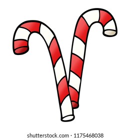 cartoon doodle xmas candy cane
