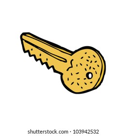 llave de puerta de dibujos animados