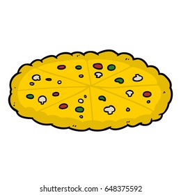 cartoon double cheese pizza